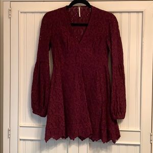 Free people, fully crochet her dress!